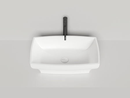 Раковина из искусственного камня S-Sense Salini Gloria 1102104GF 60х40 накладная цвет белый